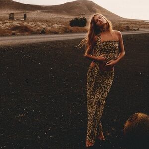 Zara Printed Tulle Top